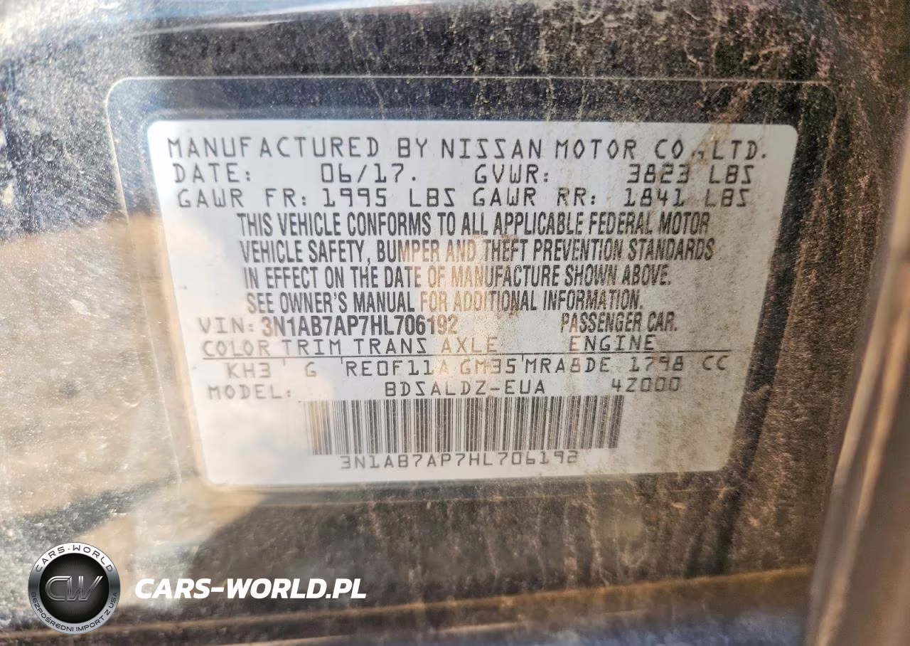 2017 Nissan Sentra Sv VIN:3N1AB7AP7HL706192 - 13