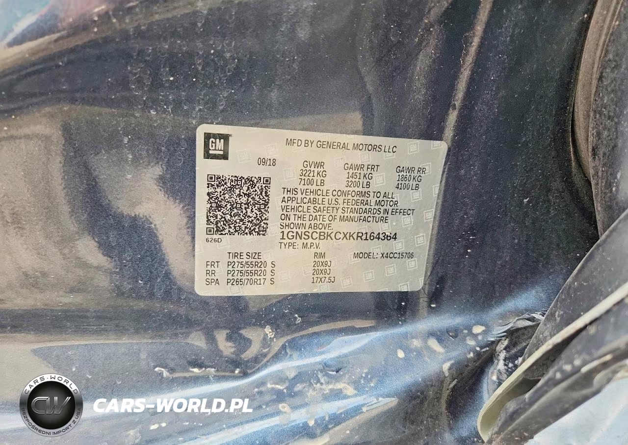 2019 Chevrolet Tahoe C1500 Lt VIN:1GNSCBKCXKR164364 - 13