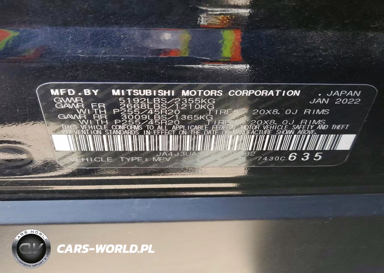 2022 Mitsubishi Outlander Se VIN:JA4J3UA86NZ065262 - 13