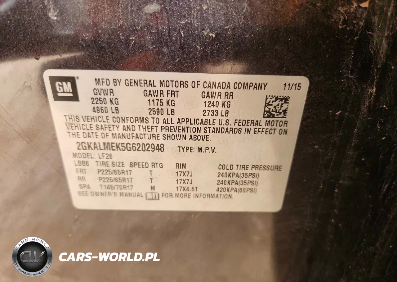 2016 GMC Terrain Sle VIN:2GKALMEK5G6202948 - 13