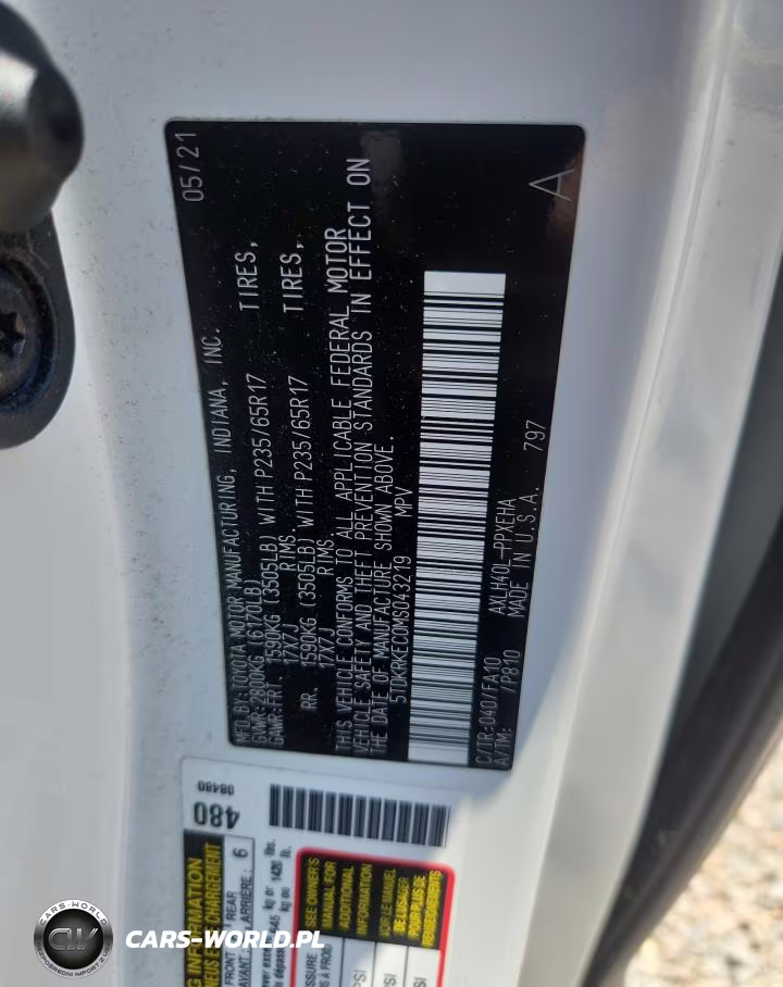 2021 Toyota Sienna Le VIN:5TDKRKEC0MS043219 - 14