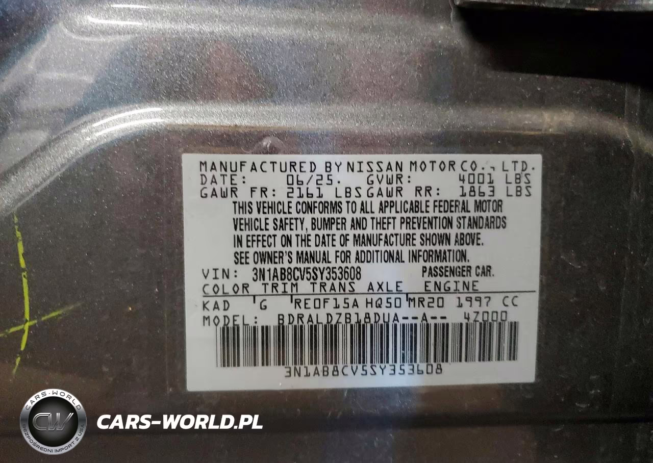 2025 Nissan Sentra Sv VIN:3N1AB8CV5SY353608 - 12