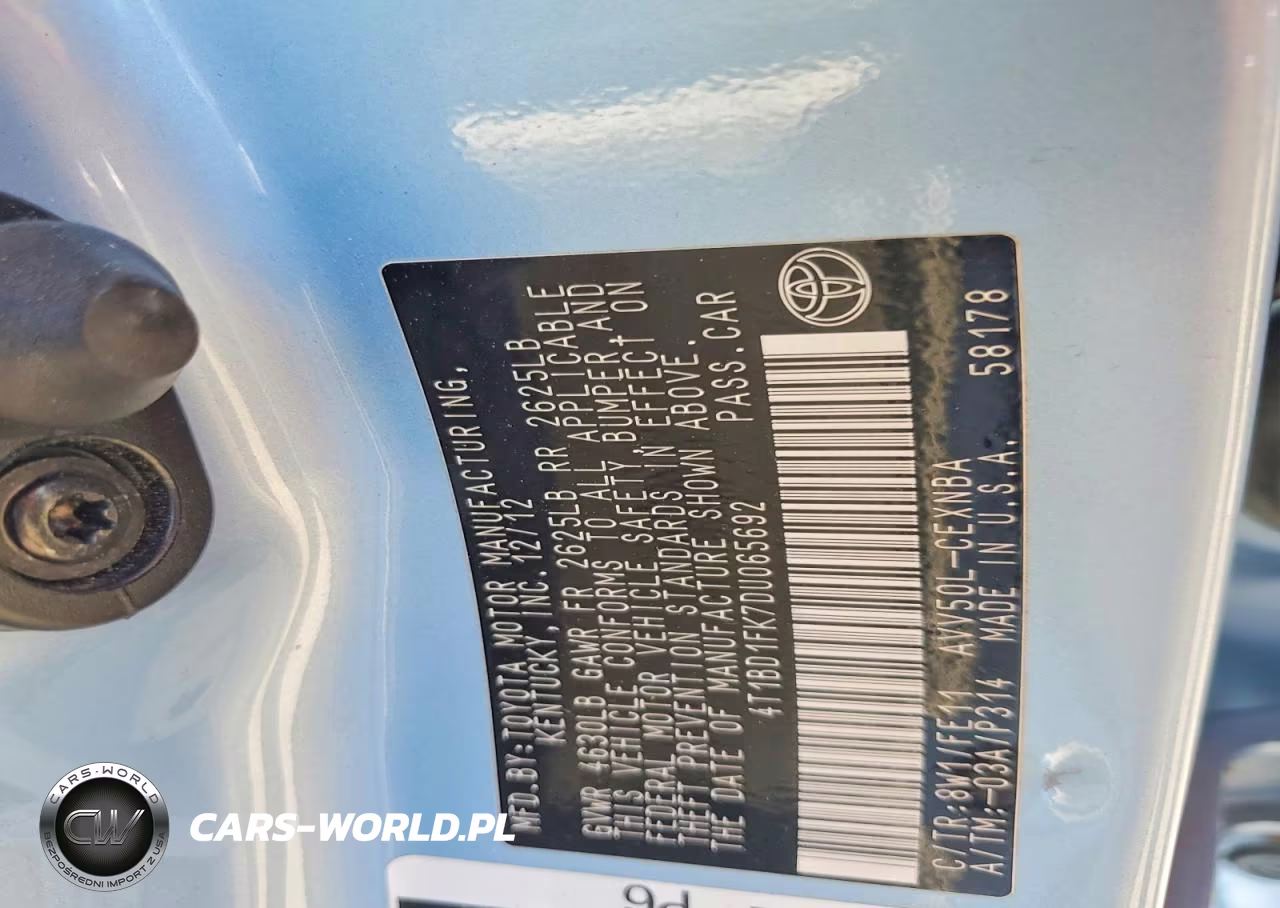 2013 Toyota Camry Hybrid Le VIN:4T1BD1FK7DU065692 - 12