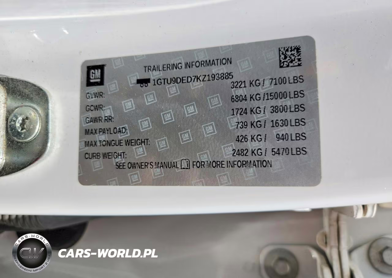 2019 GMC 5500 W5500 VIN:1GTU9DED7KZ193885 - 12
