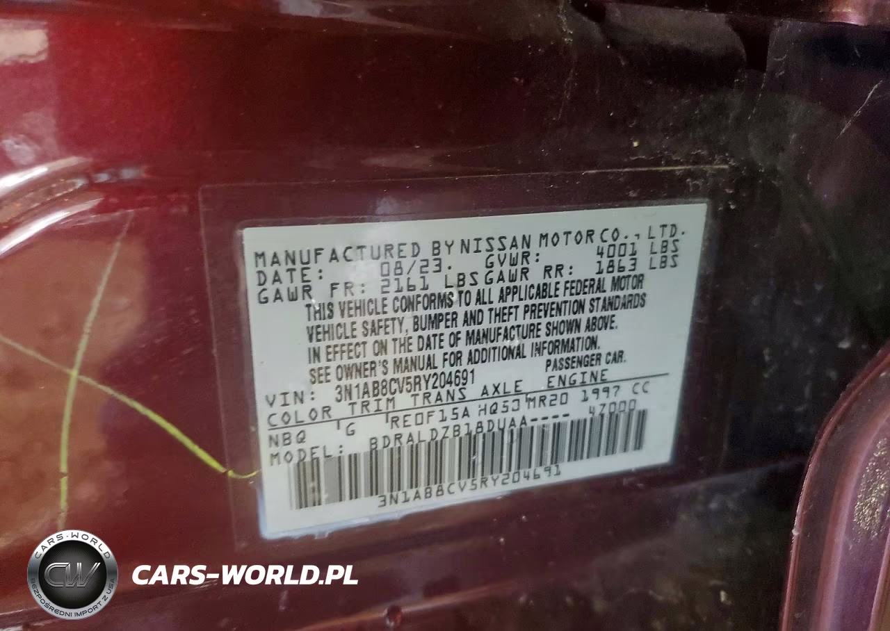 2024 Nissan Sentra Sv VIN:3N1AB8CV5RY204691 - 13