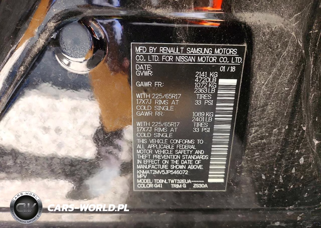 2018 Nissan Rogue Sv VIN:KNMAT2MV5JP546072 - 13