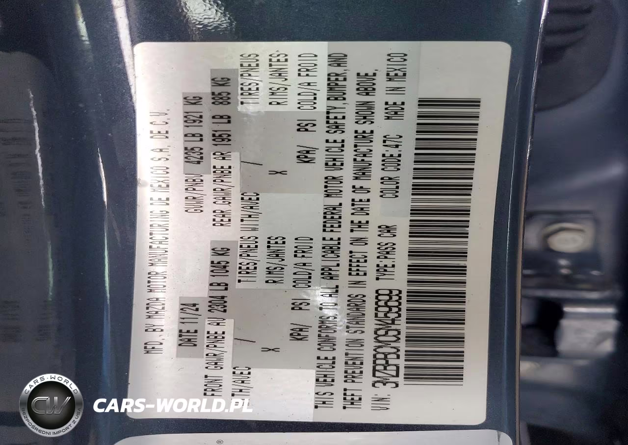 2025 Mazda 3 Preferred VIN:3MZBPBCM0SM459699 - 14