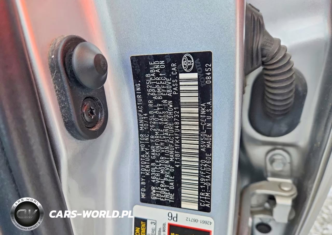 2015 Toyota Camry Le VIN:4T1BF1FK4FU487321 - 12