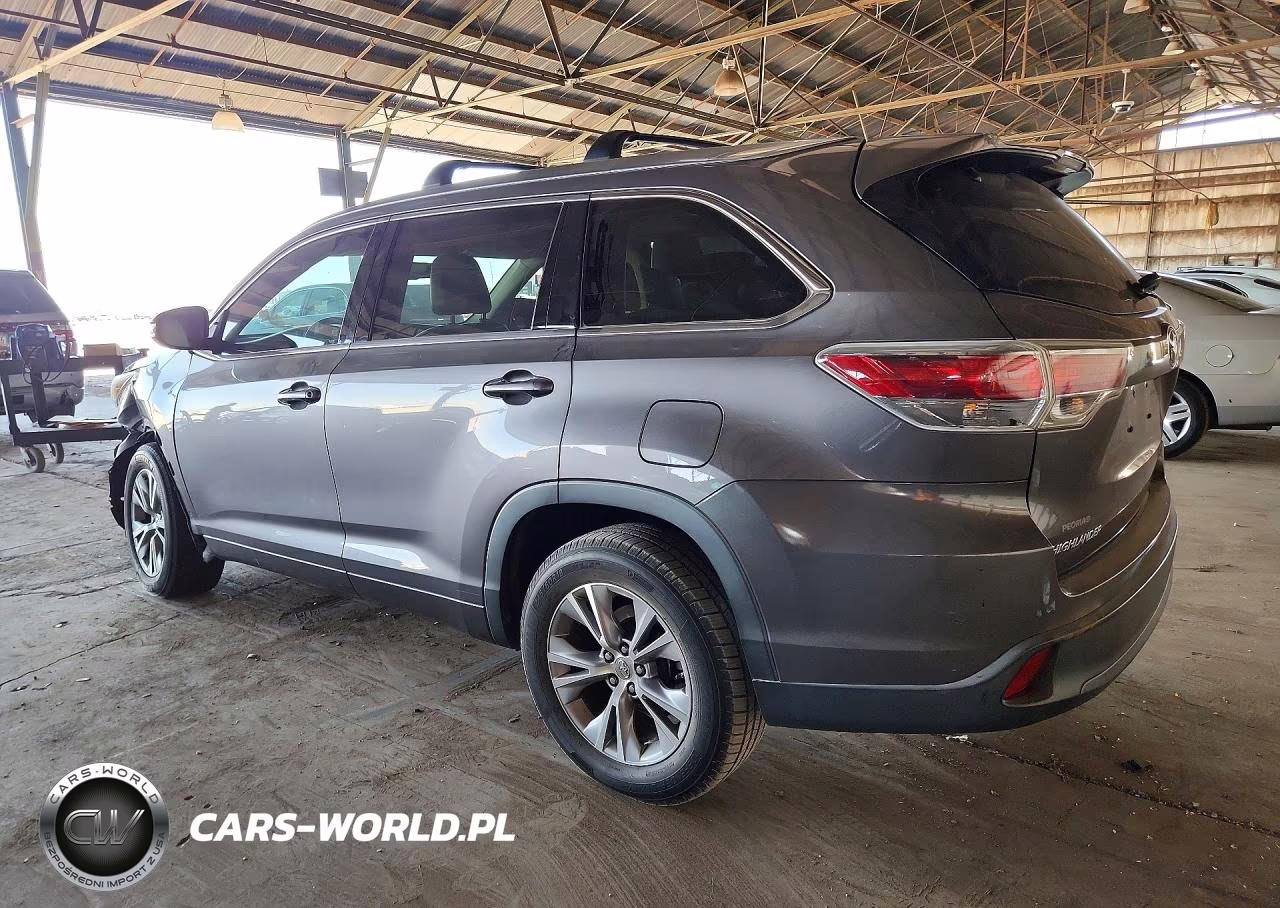 2015 Toyota Highlander Xle VIN:5TDKKRFH2FS104046 - 2