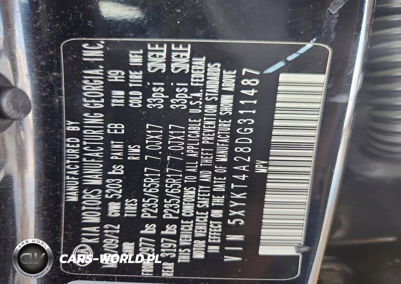 2013 Kia Sorento Lx VIN:5XYKT4A28DG311487 - 13