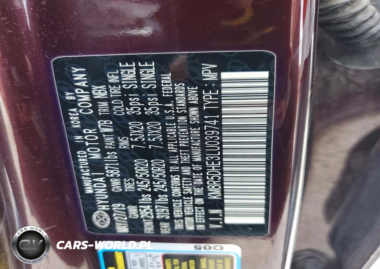 2020 Hyundai Palisade Limited VIN:KM8R5DHE3LU039741 - 13