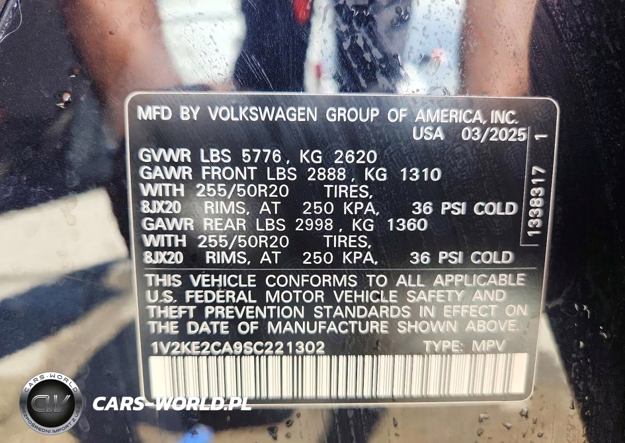 2025 Volkswagen Atlas Cross Sport Se VIN:1V2KE2CA9SC221302 - 13