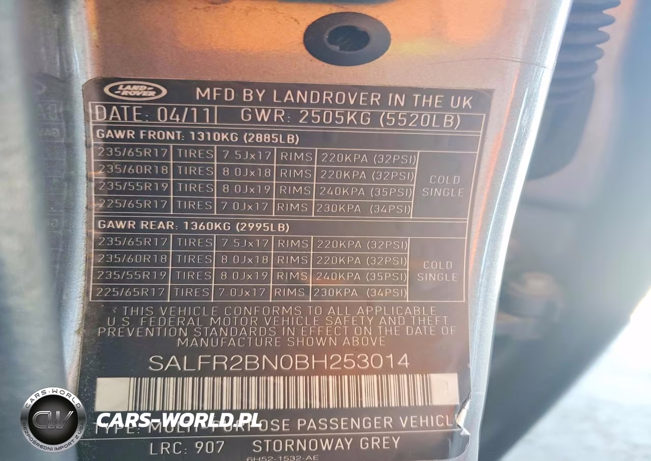 LAND ROVER LR2 HSE VIN:SALFR2BN0BH253014 - 12