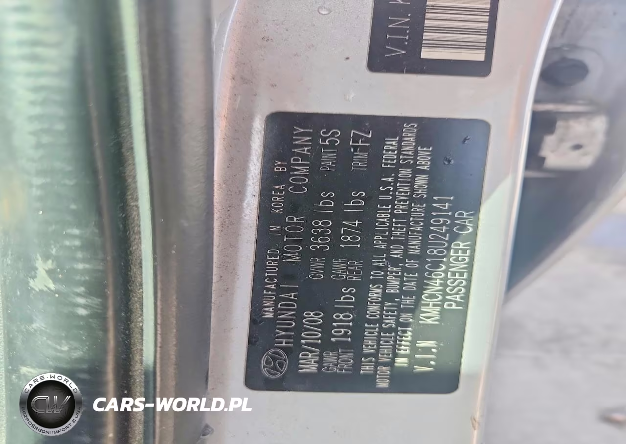 2008 Hyundai Accent Gls VIN:KMHCN46C18U249141 - 13
