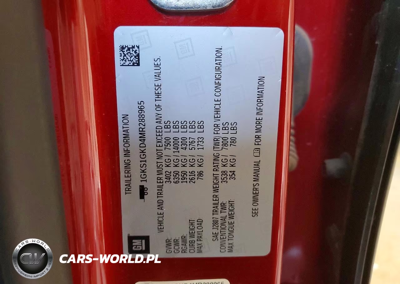 2021 GMC Yukon Xl C1500 Slt VIN:1GKS1GKD4MR288965 - 13