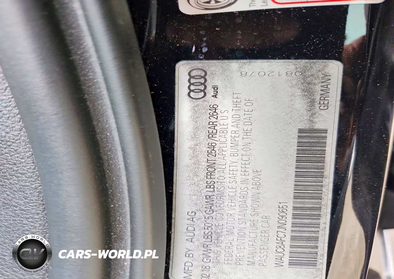 2018 Audi A6 Premium VIN:WAUC8AFC7JN090651 - 12