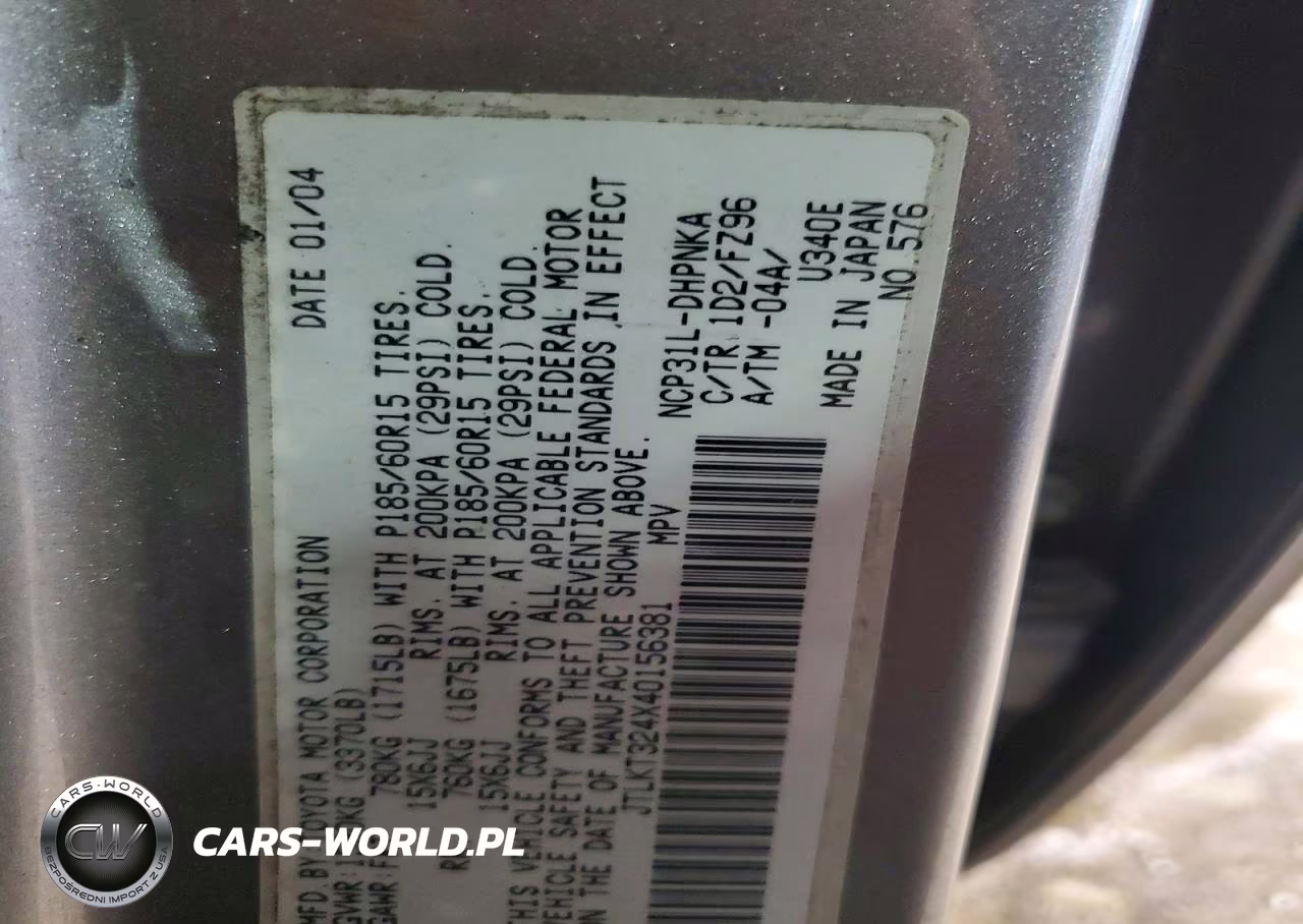 2004 Toyota Scion Xb VIN:JTLKT324X40156381 - 12