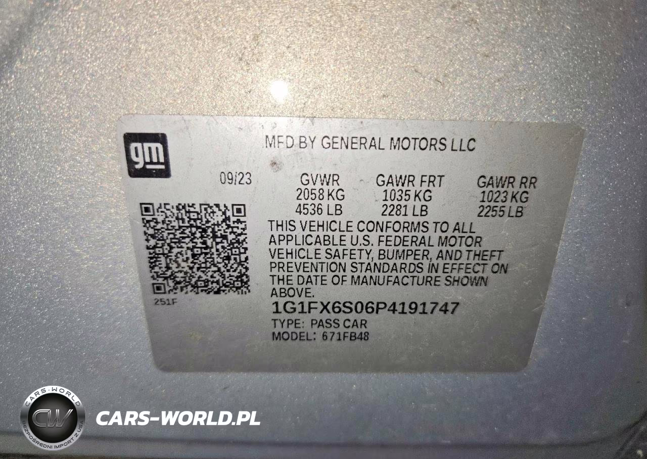 2023 Chevrolet Bolt Ev 2Lt VIN:1G1FX6S06P4191747 - 14
