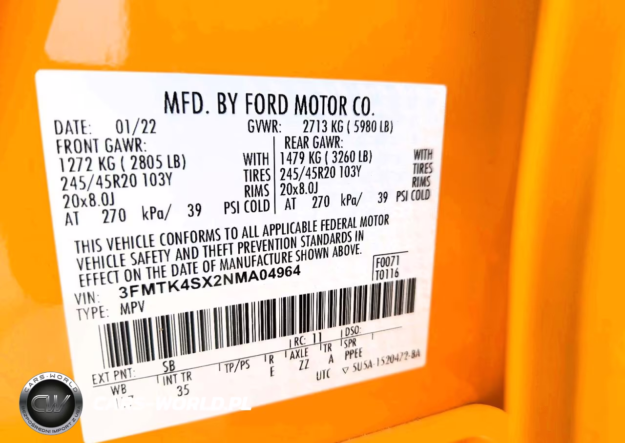 2022 Ford Mustang Mach-E Gt VIN:3FMTK4SX2NMA04964 - 13