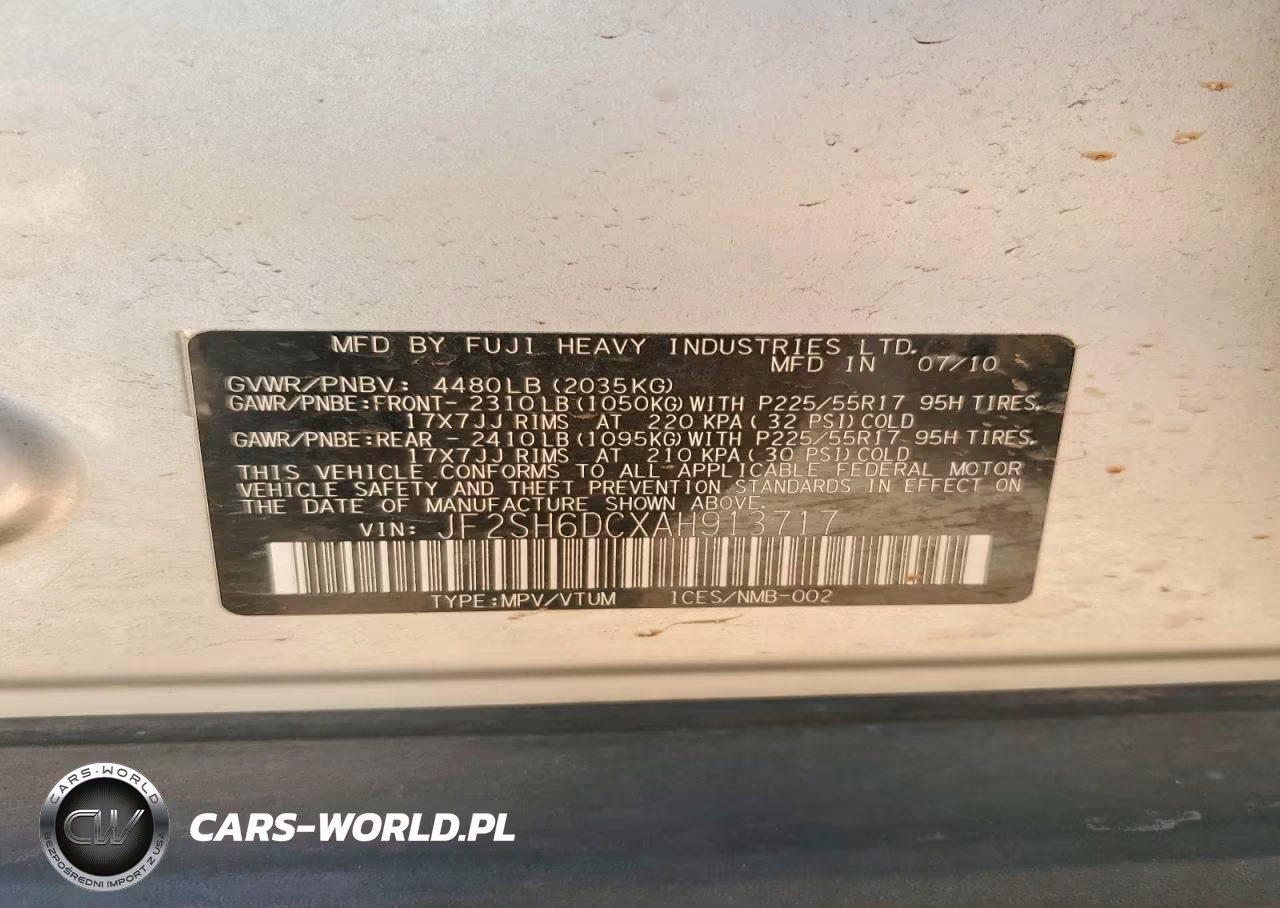 2010 Subaru Forester 2.5X Limited VIN:JF2SH6DCXAH913717 - 14