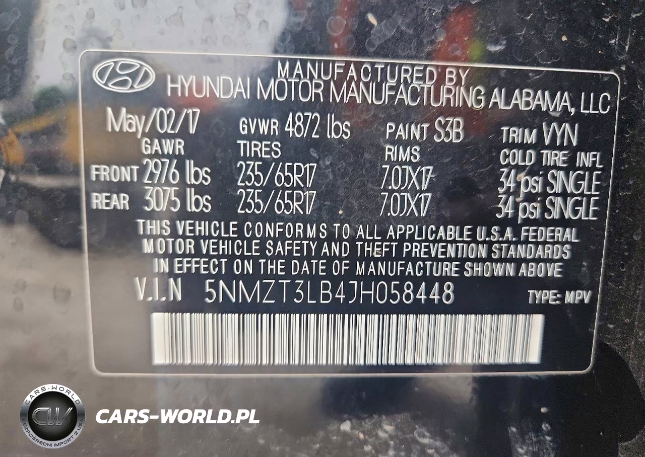 2018 Hyundai Santa Fe Sport 2.4L VIN:5NMZT3LB4JH058448 - 13