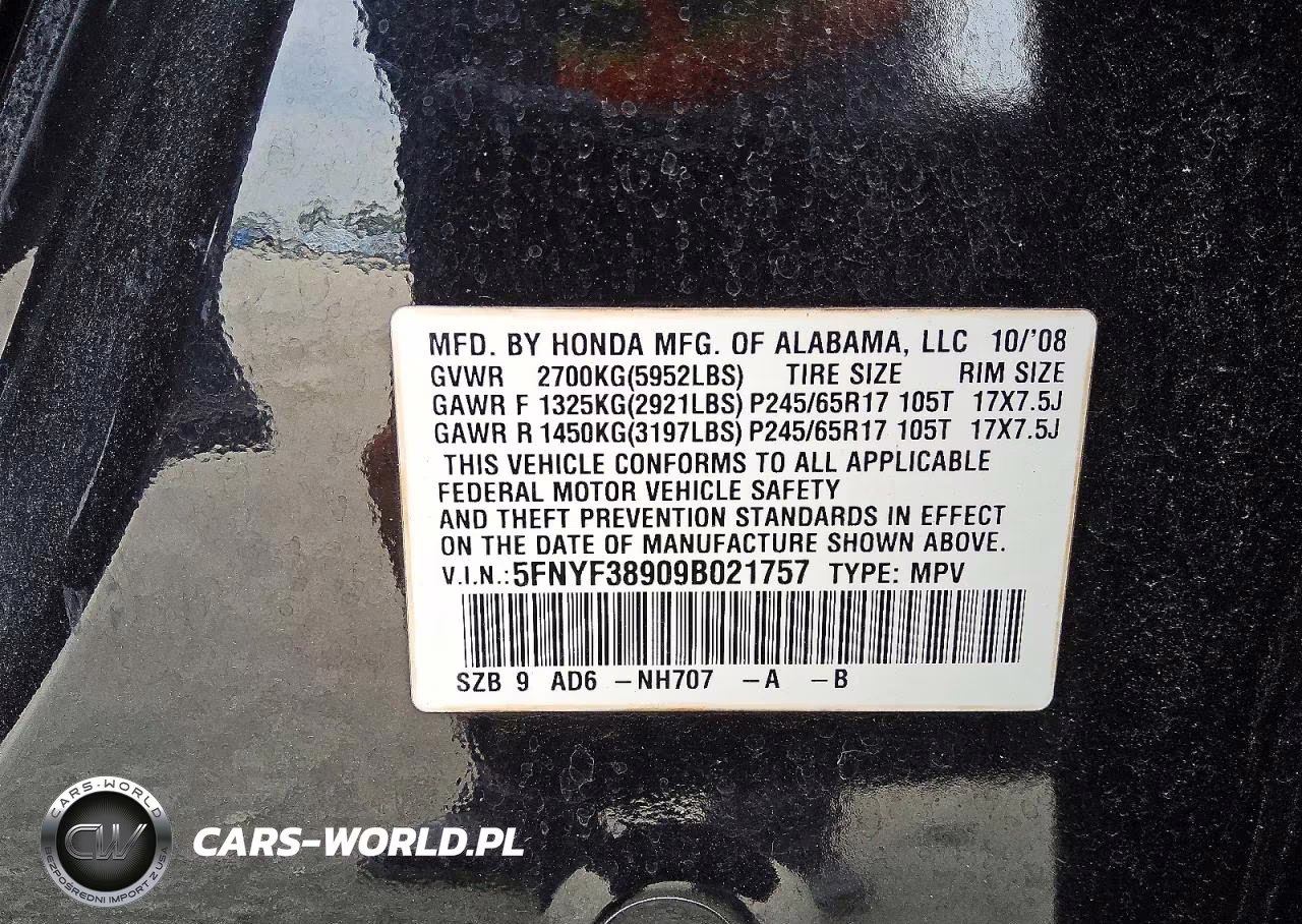 2009 Honda Pilot Touring VIN:5FNYF38909B021757 - 13