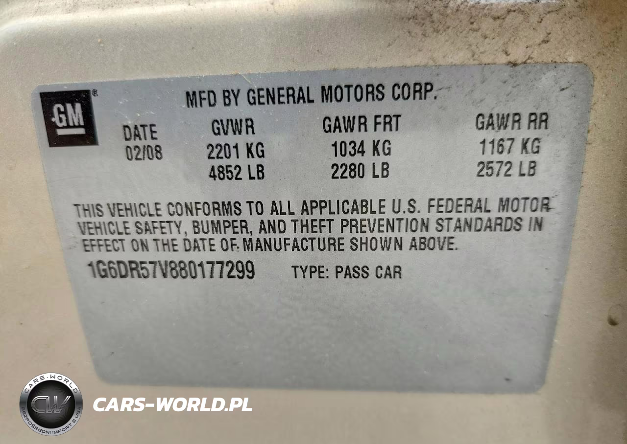 2008 Cadillac Cts Hi Feature V6 VIN:1G6DR57V880177299 - 12