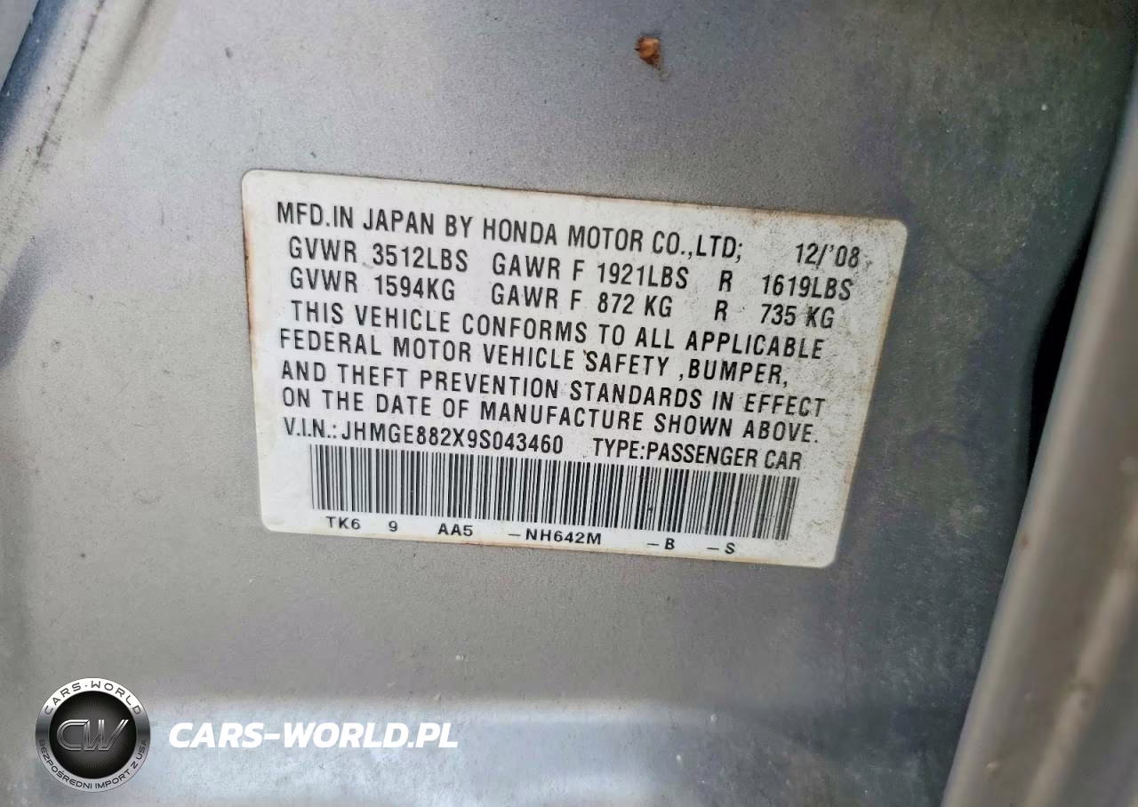 2009 Honda Fit VIN:JHMGE882X9S043460 - 13