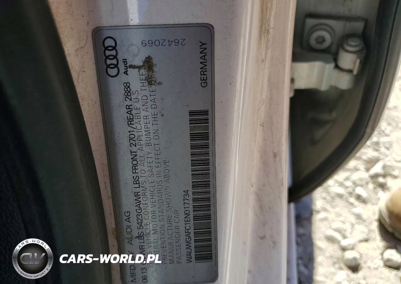 2014 Audi A7 Premium Plus VIN:WAUWGAFC1EN017734 - 12