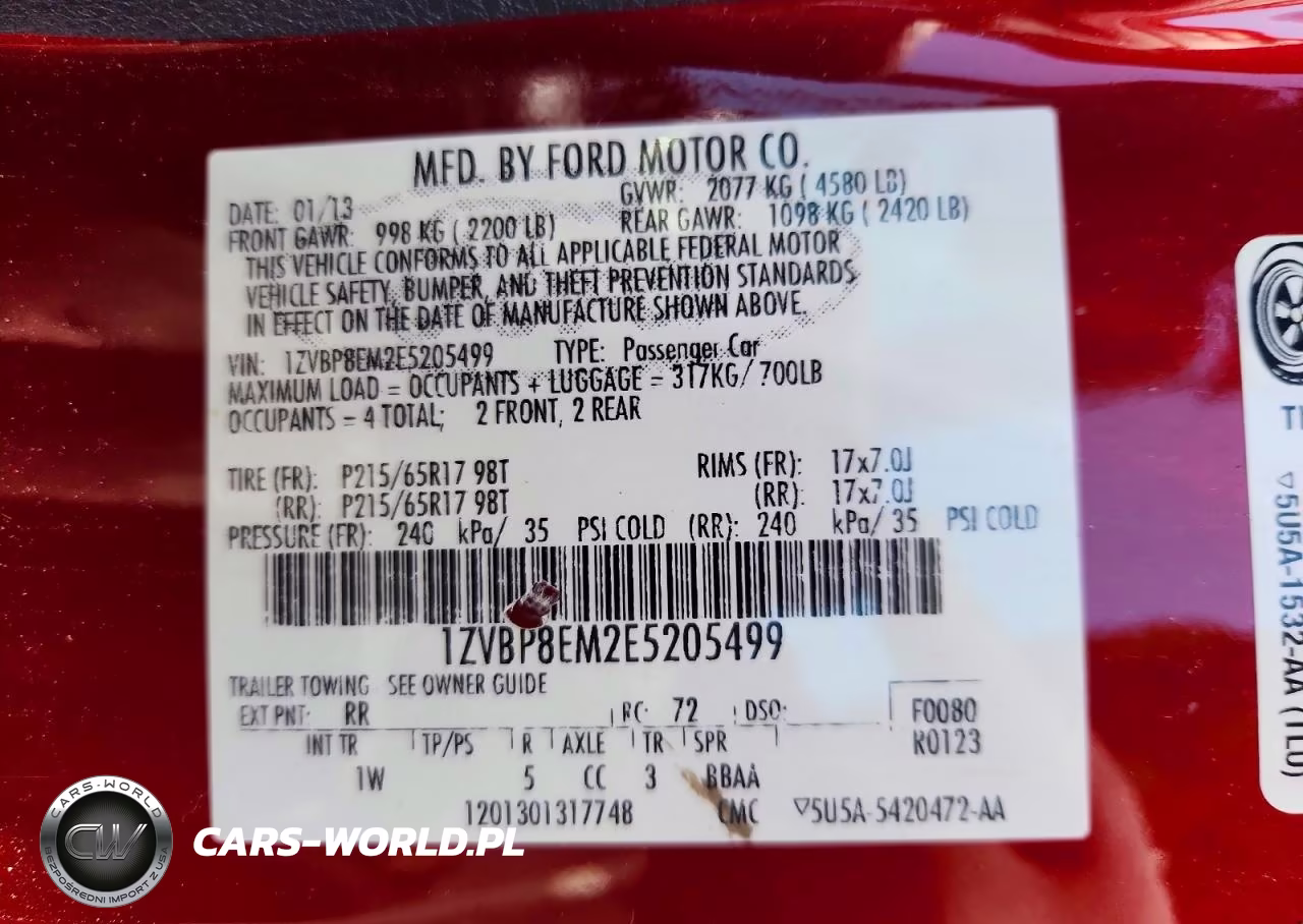 2014 Ford Mustang VIN:1ZVBP8EM2E5205499 - 12