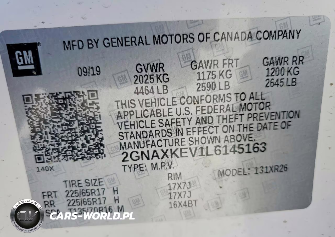 2020 Chevrolet Equinox Lt VIN:2GNAXKEV1L6145163 - 13