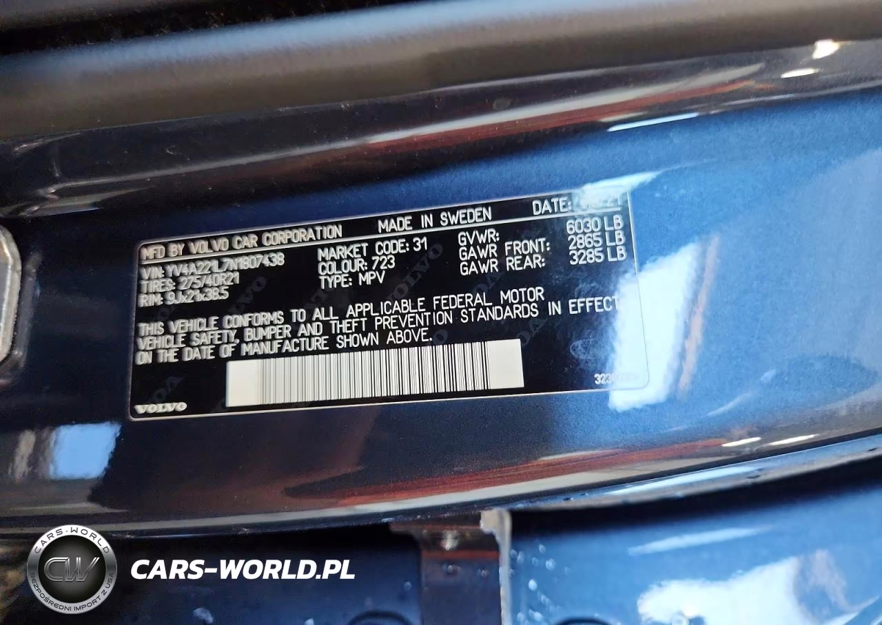 2022 Volvo Xc90 T6 Inscription VIN:YV4A221L7N1807438 - 13