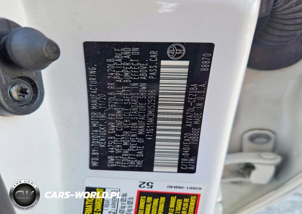 2021 Toyota Camry Se VIN:4T1G11AK3MU525906 - 12