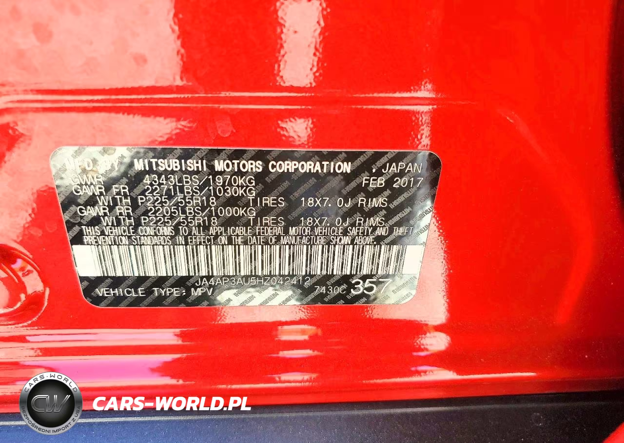 2017 Mitsubishi Outlander Sport Es VIN:JA4AP3AU5HZ042412 - 12