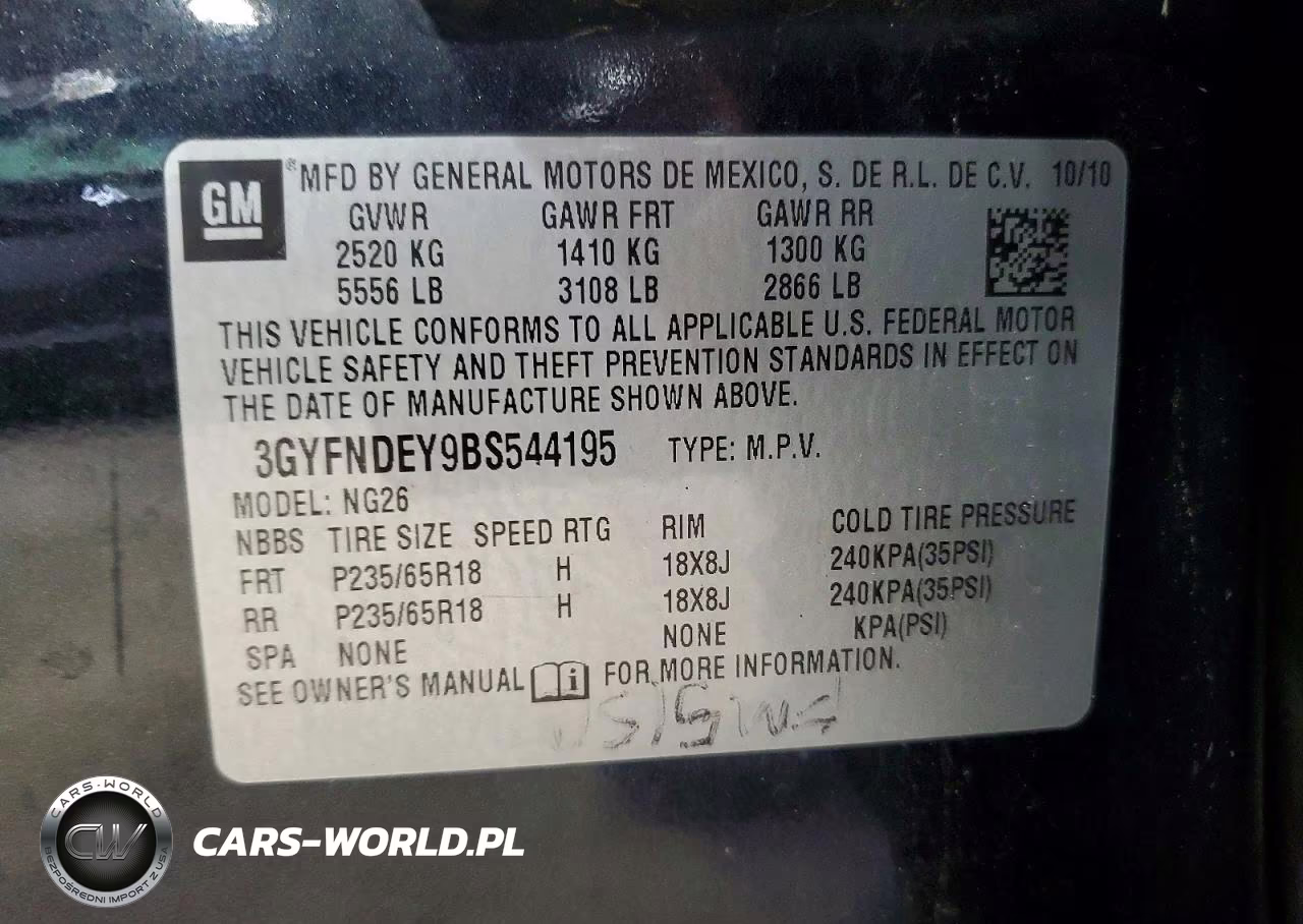 2011 Cadillac Srx Luxury Collection VIN:3GYFNDEY9BS544195 - 14