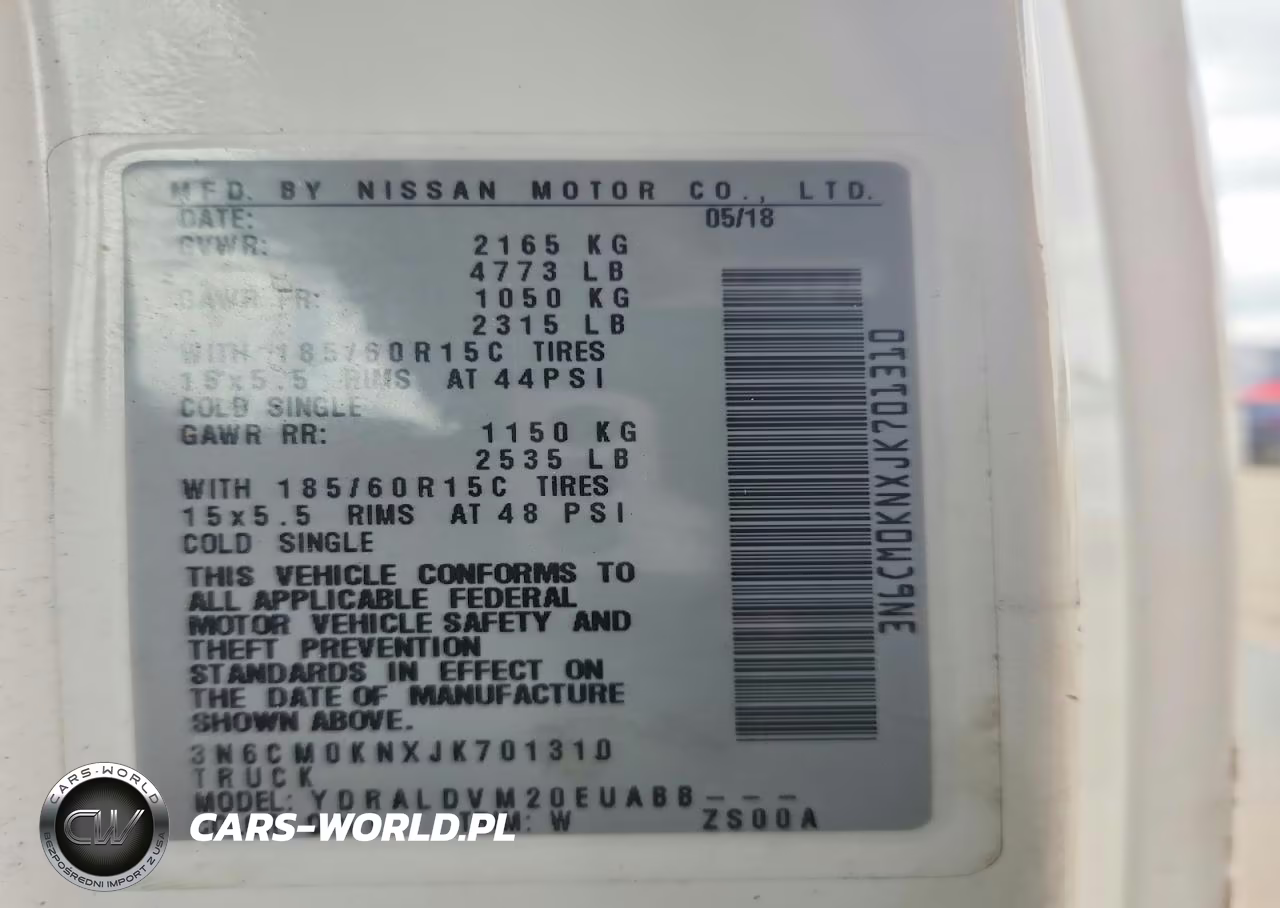 2018 Nissan Nv200 Delivery Van VIN:3N6CM0KNXJK701310 - 13