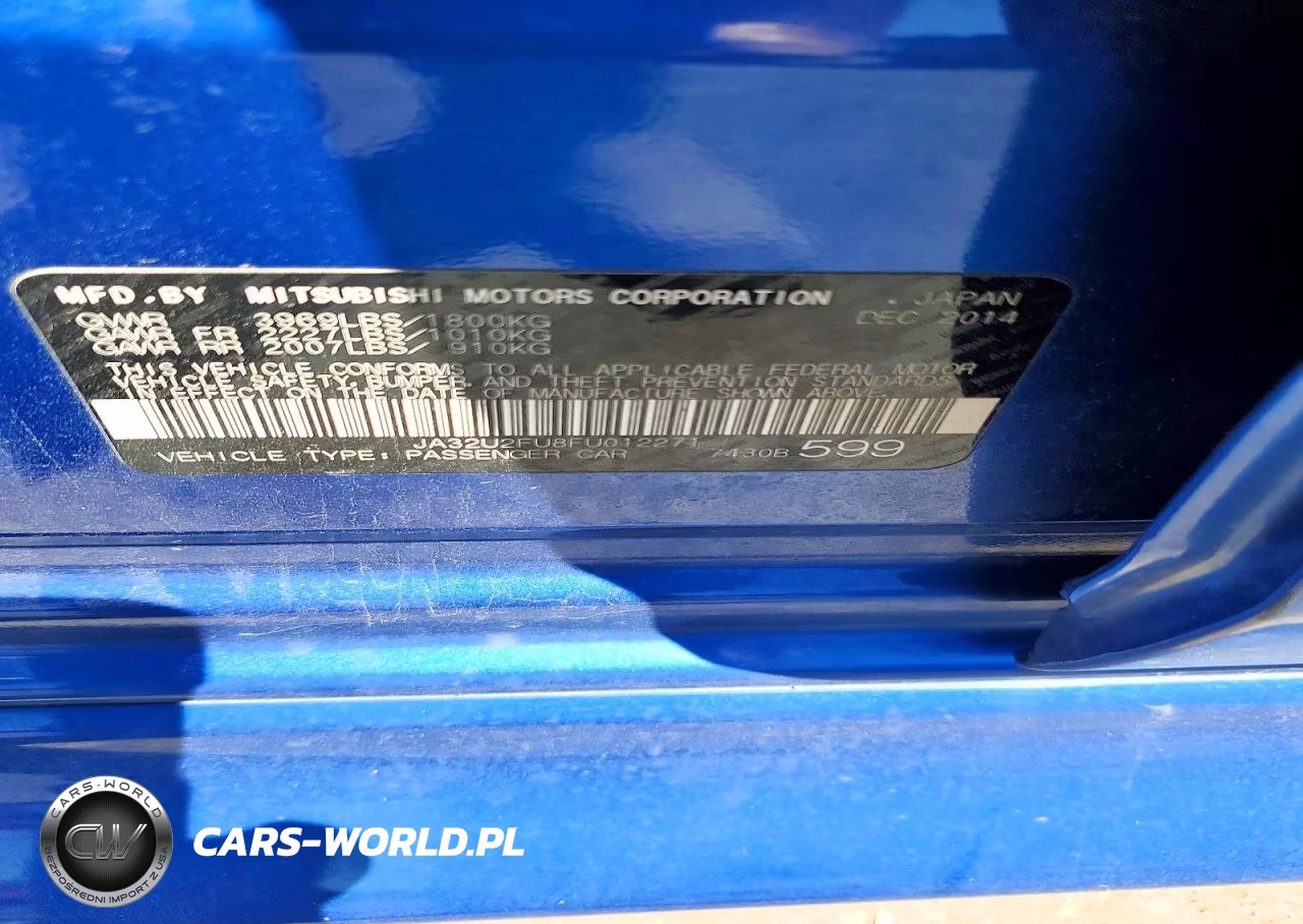 2015 Mitsubishi Lancer Es VIN:JA32U2FU8FU012271 - 12