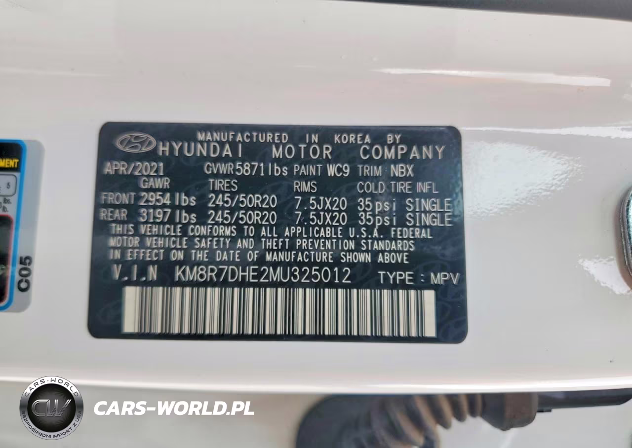 2021 Hyundai Palisade Calligraphy VIN:KM8R7DHE2MU325012 - 14