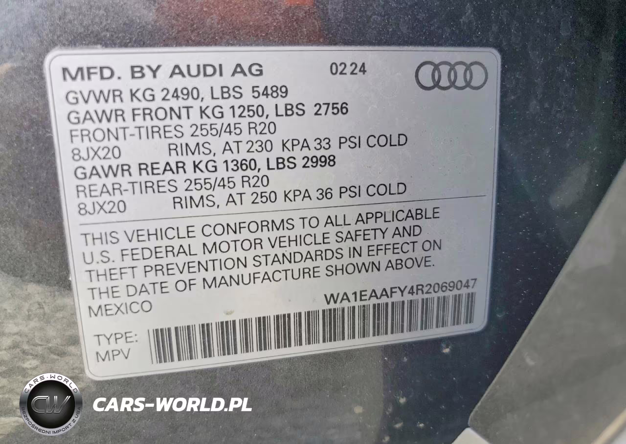 2024 Audi Q5 Premium Plus 45 VIN:WA1EAAFY4R2069047 - 13