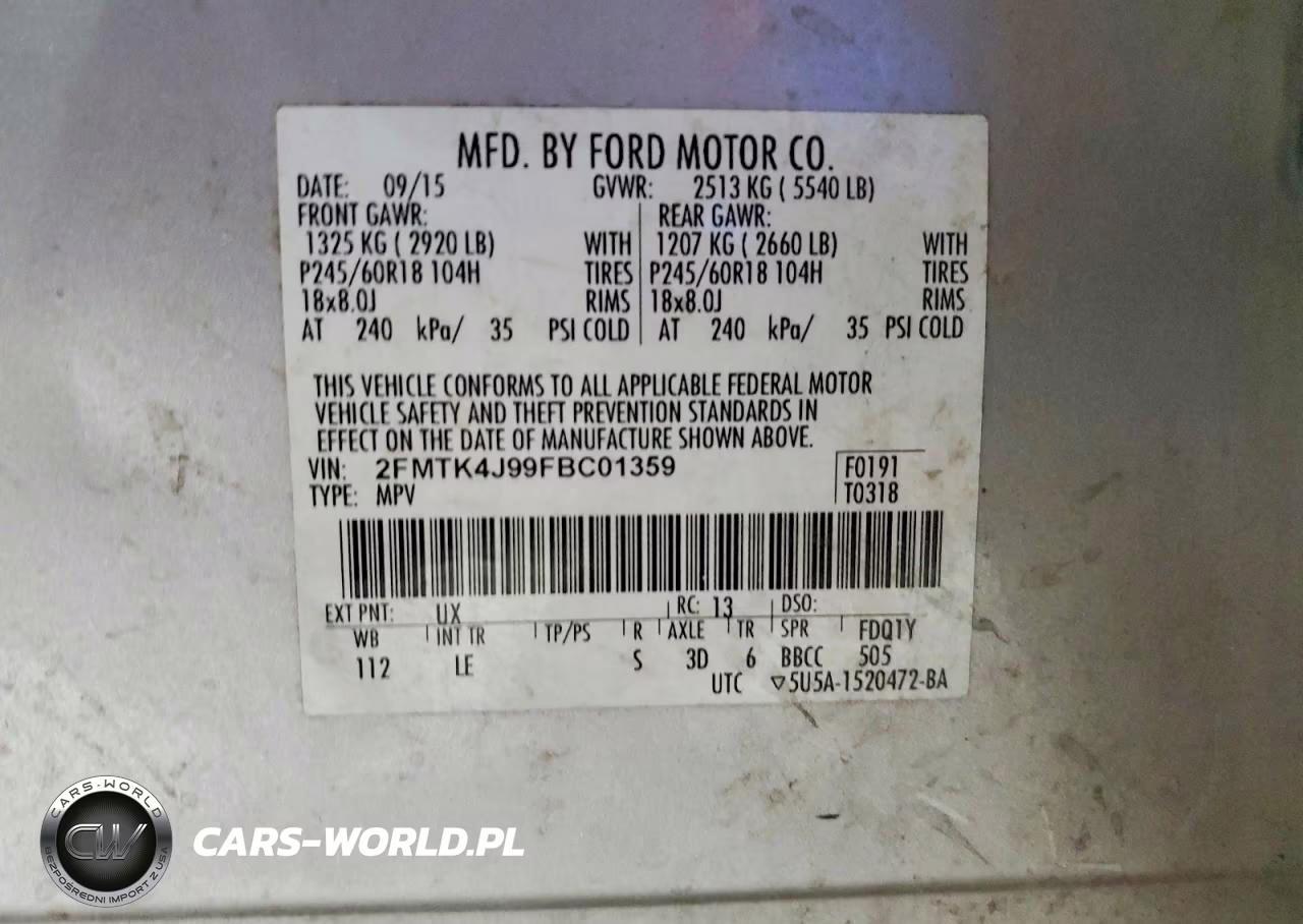 2015 Ford Edge Sel VIN:2FMTK4J99FBC01359 - 13