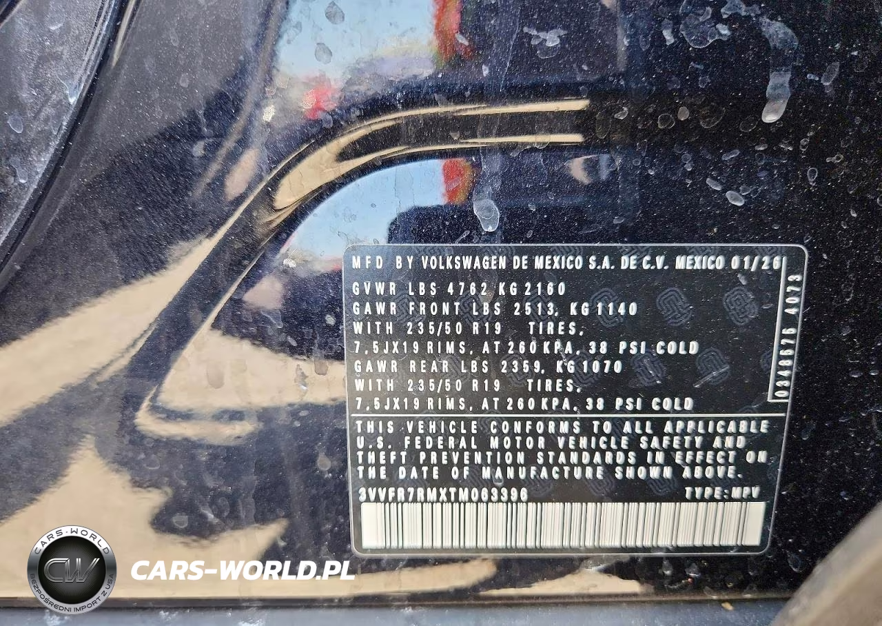 2026 Volkswagen Tiguan Se VIN:3VVFR7RMXTM063396 - 13
