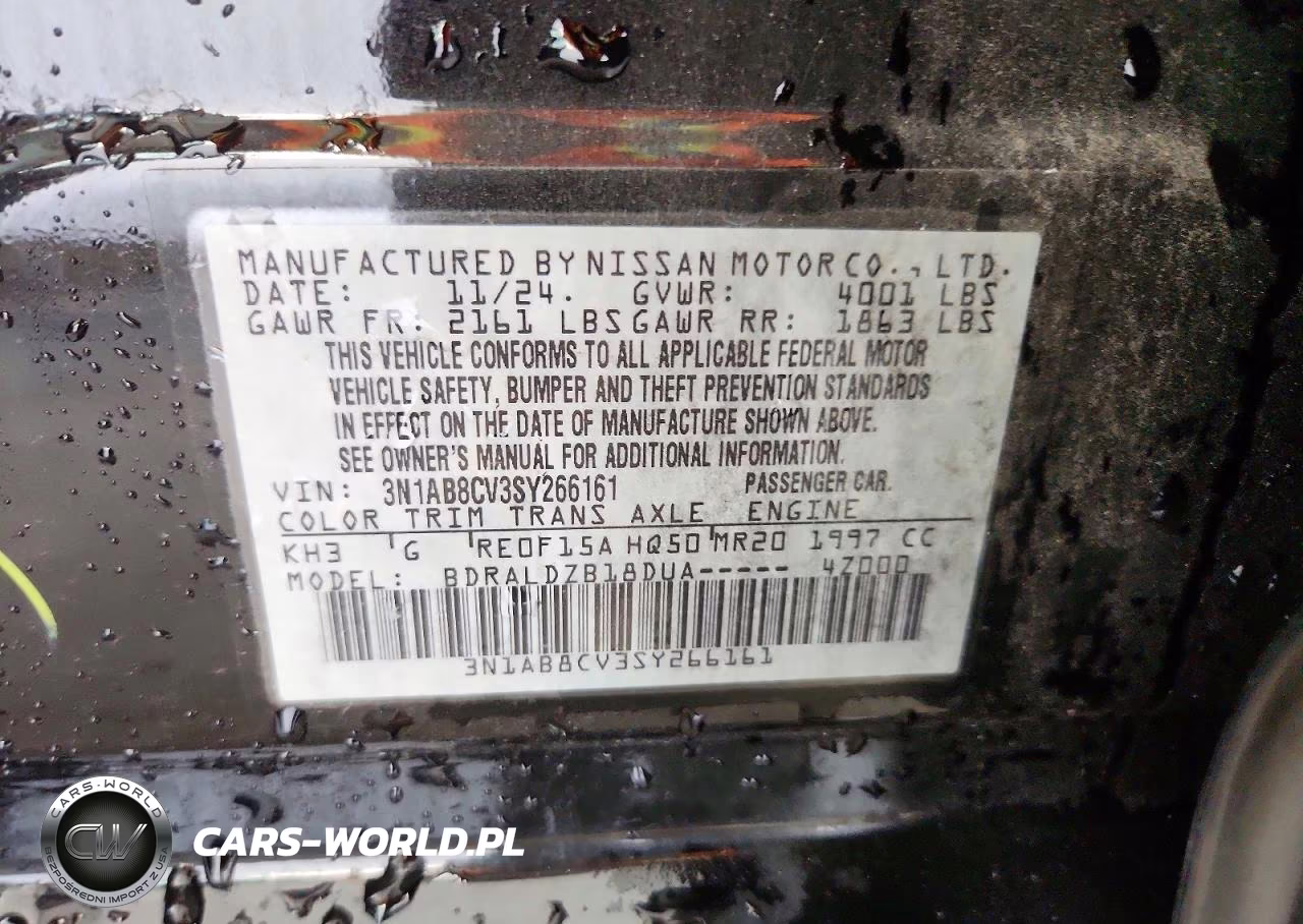 2025 Nissan Sentra Sv VIN:3N1AB8CV3SY266161 - 12