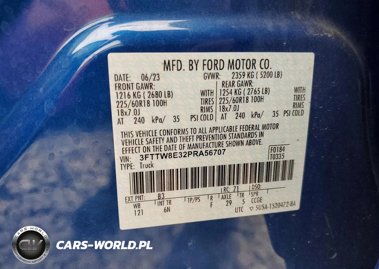 2023 Ford Maverick Xl VIN:3FTTW8E32PRA56707 - 12