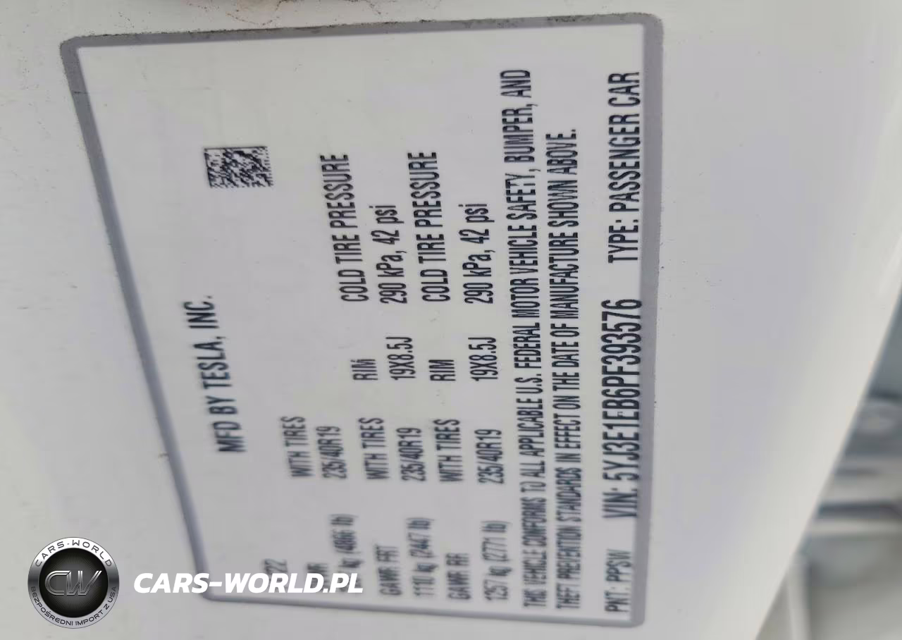 2023 Tesla Model 3 VIN:5YJ3E1EB6PF393576 - 12
