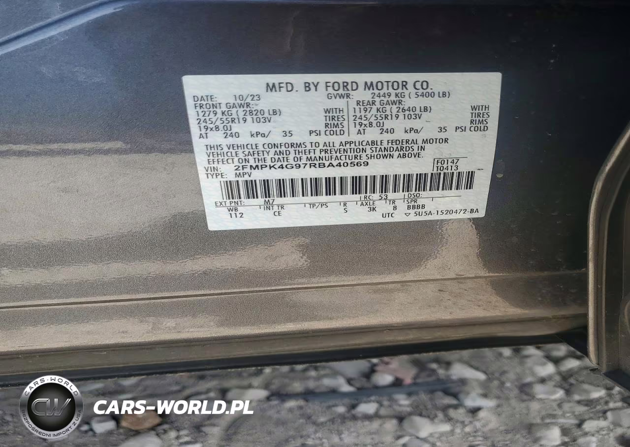 2024 Ford Edge Se VIN:2FMPK4G97RBA40569 - 13