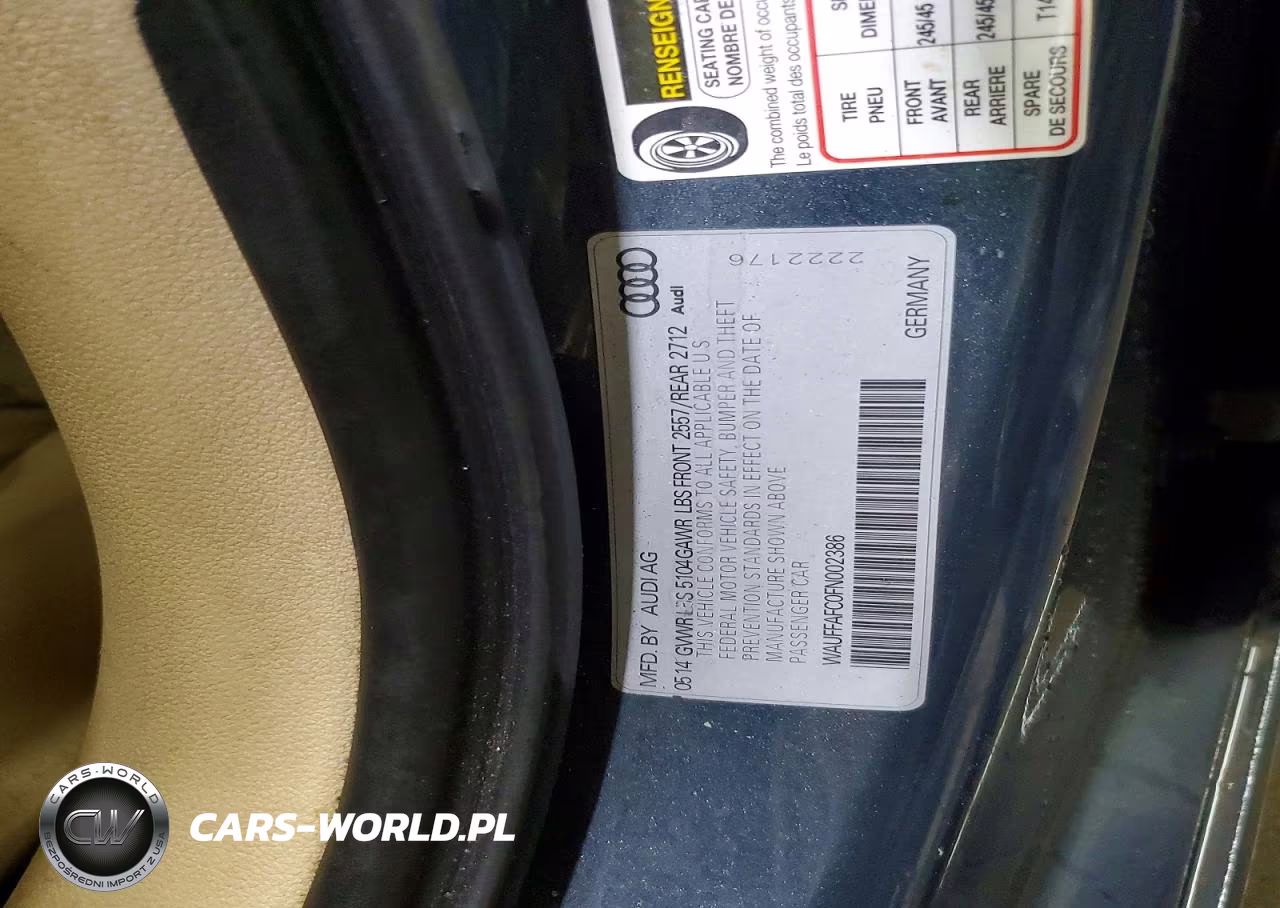 2015 Audi A6 Premium VIN:WAUFFAFC0FN002386 - 12