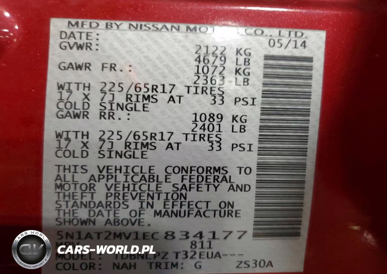 2014 Nissan Rogue S VIN:5N1AT2MV1EC834177 - 12