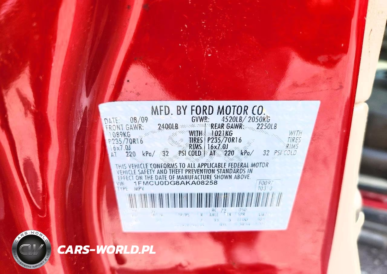 2010 Ford Escape Xlt VIN:1FMCU0DG8AKA08258 - 12