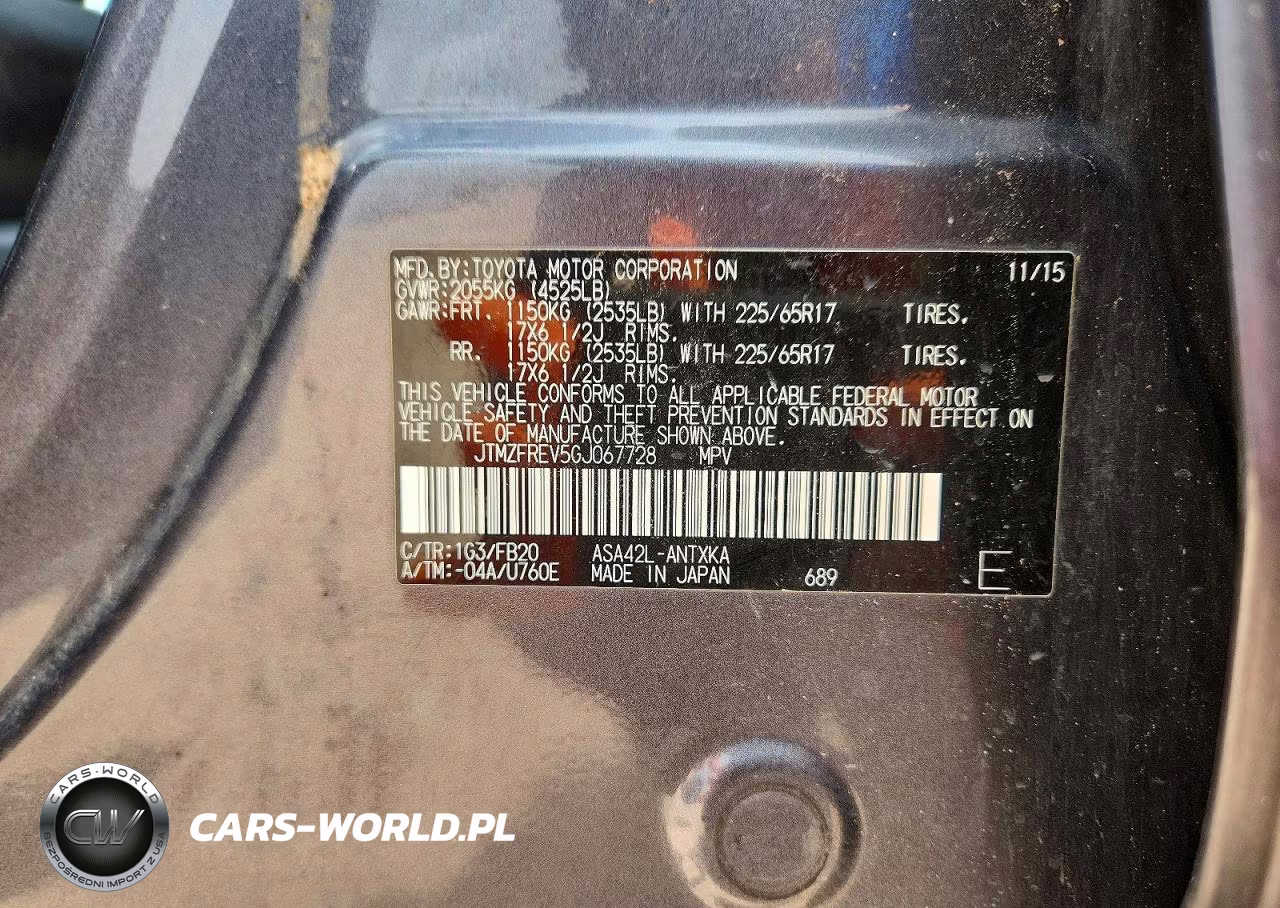 2016 Toyota Rav4 Le VIN:JTMZFREV5GJ067728 - 13
