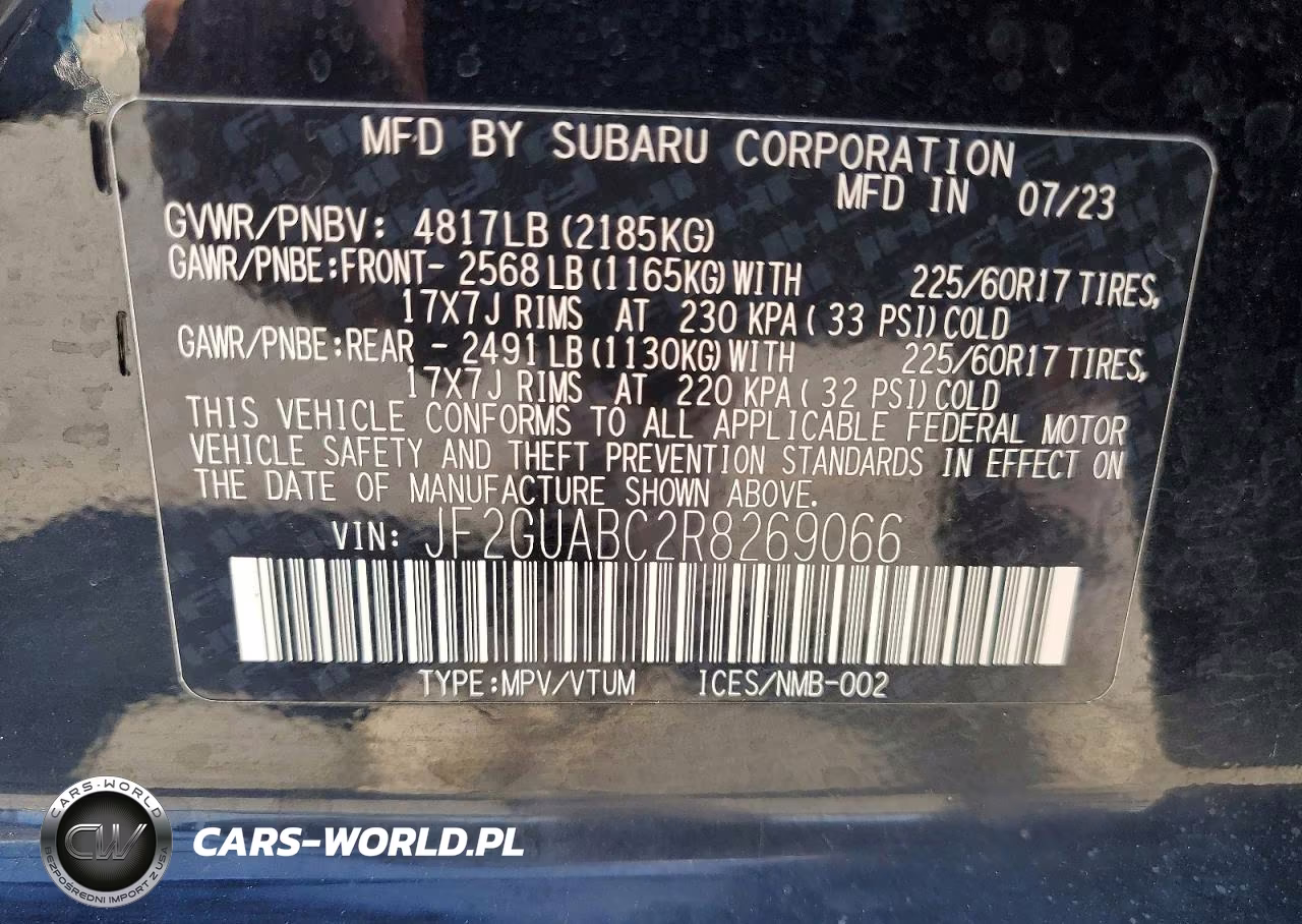 2024 Subaru Crosstrek VIN:JF2GUABC2R8269066 - 13
